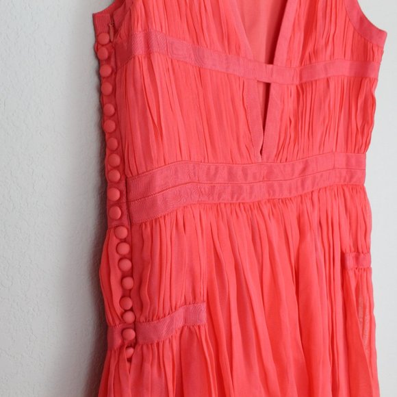 NWT Diane Von Furstenberg DVF Silk Pleated Dress| Flowy Weddings & Special Event - Picture 15 of 15